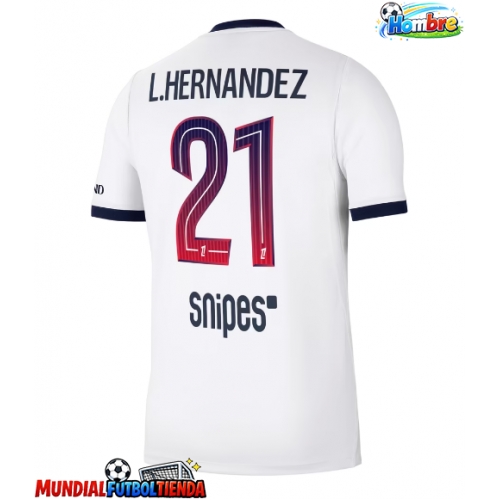 Camiseta Paris Saint-Germain Lucas Hernandez #21 Segunda Equipación Replica 2026-27 mangas cortas
